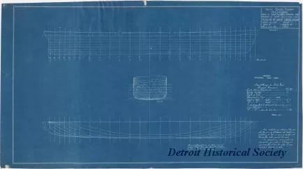 Blueprint - United States Steamer Michigan