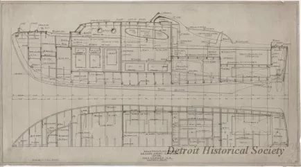 Drawing, Technical - Construction Plan, 36 Ft. Sport Cruiser