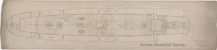 Drawing, Technical - Joiner Plan - Top Deck, SS Alabama