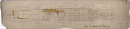 Drawing, Technical - Joiner Plan - Boat Deck, SS Alabama