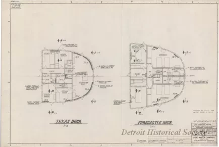 Drawing, Technical - MV Benson Ford,
Hot Water Heating System, Forward Quarters