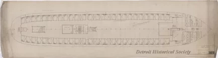 Drawing, Technical - Joiner Plan,
Cabin Deck