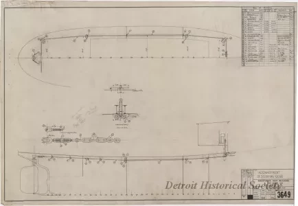 Drawing, Technical - Arrangement of Steering Gear
[Hull No. 75]