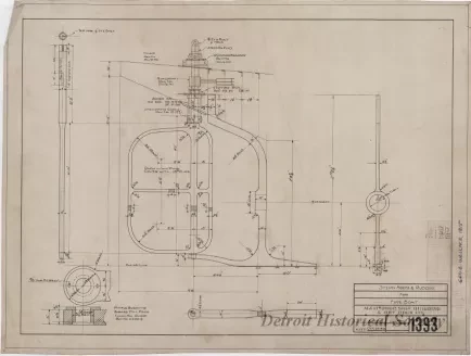 Drawing, Technical - Stern Frame & Rudder for Fire Boat
[Hull No. 75]