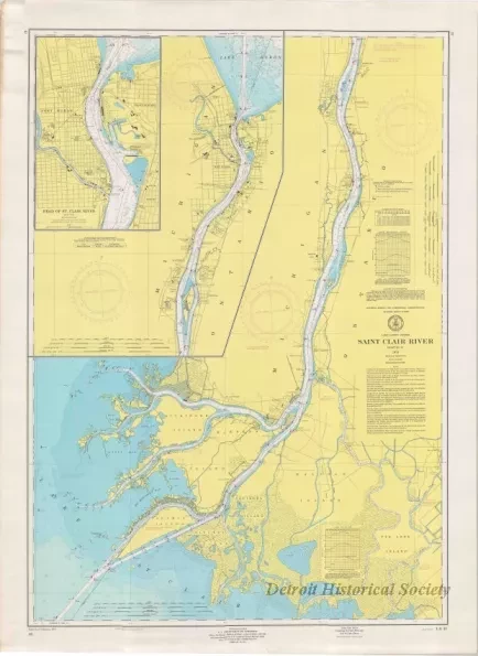 Chart, Navigational - St. Clair River