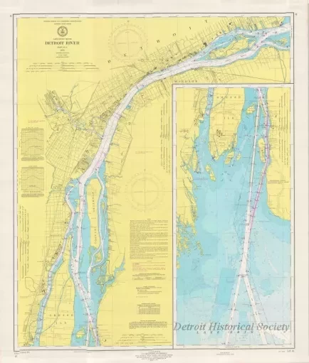 Chart, Navigational - Detroit River