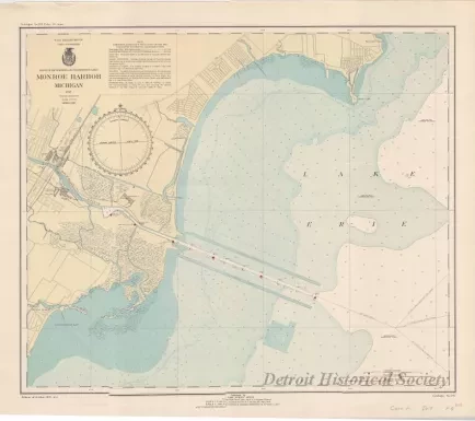 Chart, Navigational - Monroe Harbor, Michigan
