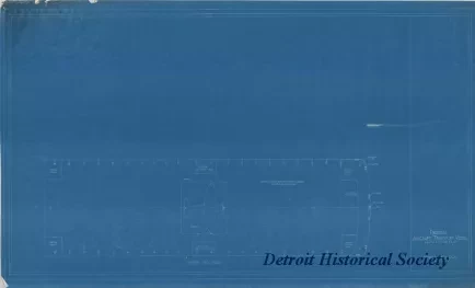 Blueprint - Proposed Aircraft Transport Vessel (with P-T Type Hull),
Hangar Deck Plan