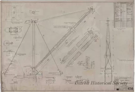 Drawing, Technical - Cargo Derrick