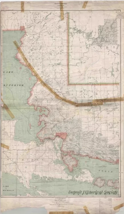 Map - Ontario, Sault Ste. Marie Sheet - 
Portions of Algoma, Sudbury, and Manitoulin Districts