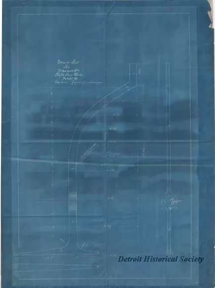 Blueprint - Stearn [Stern] Post for Steamer No. 7