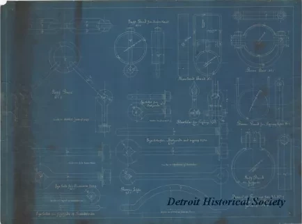 Blueprint - Detail of Forgings for S.S. [Steamship] No. 7