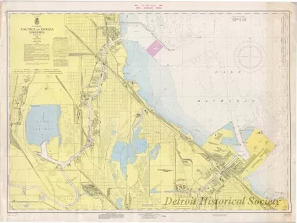 Chart, Navigational - Calumet and Indiana Harbors