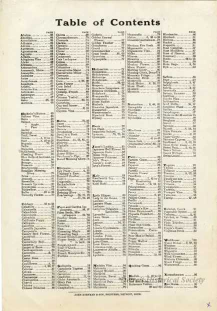 Catalog - Seed Annual 1909