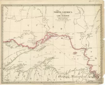 Map - North American Sheet IV Lake Superior reduced from the Admiralty Survey