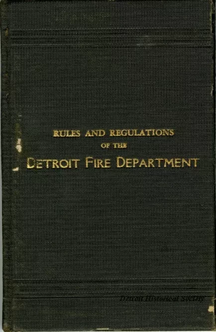 Rules - Rules and Regulations of the Detroit Fire Department