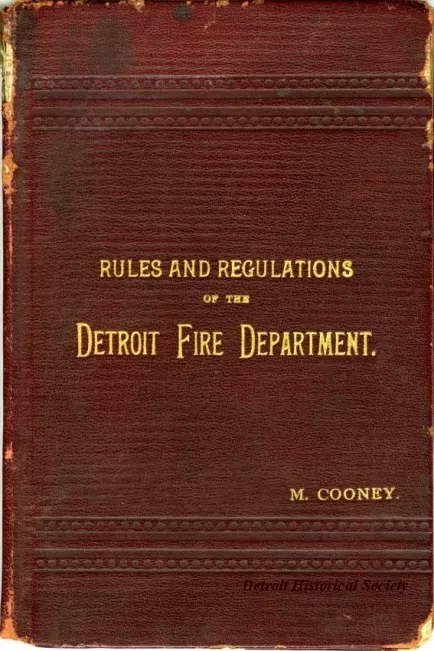 Rules - Rules and Regulations of the Detroit Fire Department