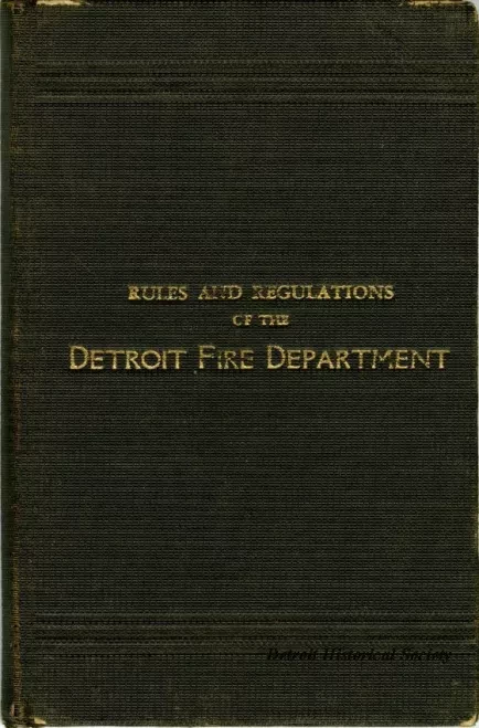 Rules - Rules and Regulations of the Detroit Fire Department