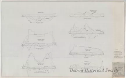 Drawing, Technical - Structural Survey and Study - Pittsburgh Steamship Fleet; 
Previously Available Stress Diagrams