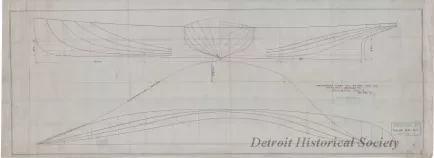 Drawing, Technical - Preliminary Lines for U. S. Fish Com. Str., Drawing No. 2