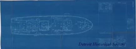 Blueprint - 63 Ft. Aircraft Rescue Boat - Mark 3, 
Deck Fittings Locations