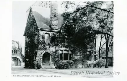 Postcard - No. 60 East Ferry Ave. The Merrill Palmer School
