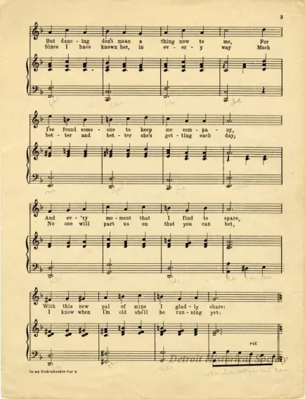 Music, Sheet - In My Rickenbacker Car (Cracker Jacker Rickenbacker)