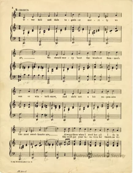 Music, Sheet - In My Rickenbacker Car (Cracker Jacker Rickenbacker)