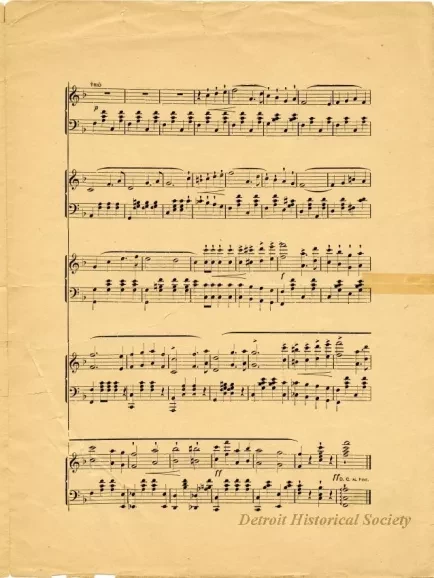 Music, Sheet - The Detroit Free Press Christmas March