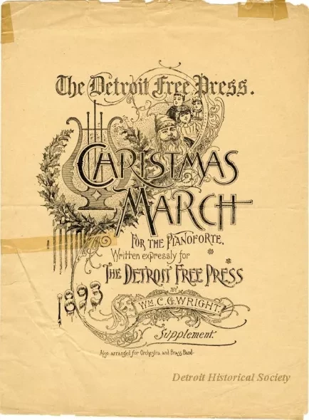 Music, Sheet - The Detroit Free Press Christmas March