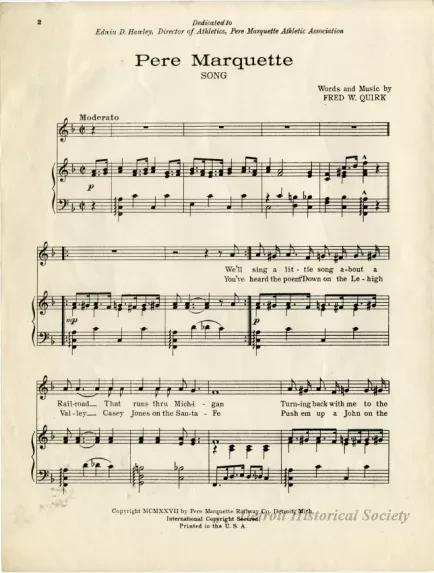 Music, Sheet - Pere Marquette