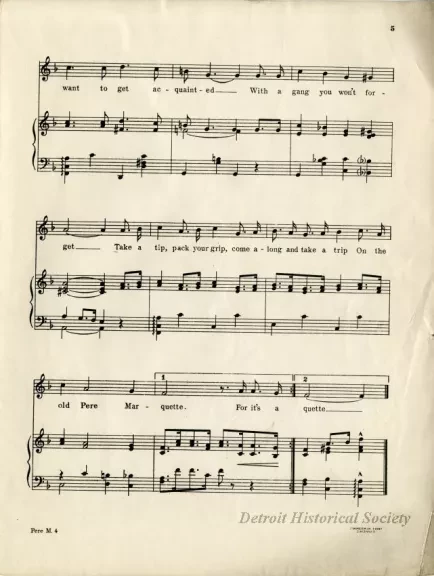 Music, Sheet - Pere Marquette