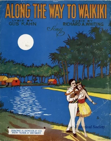 Music, Sheet - Along the Way to Waikiki