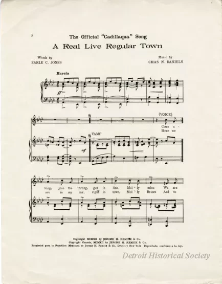 Music, Sheet - A Real, Live, Regular Town