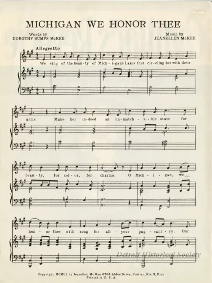 Music, Sheet - Cadillac's Reverie