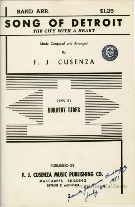 Score - Song of Detroit, The City With a Heart