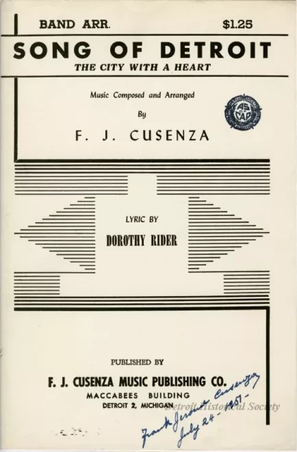 Score - Song of Detroit, The City With a Heart