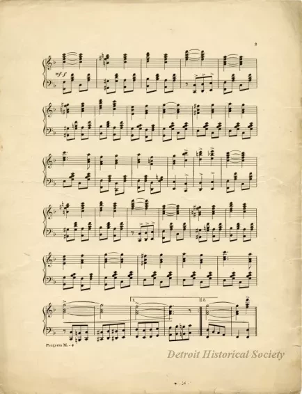 Music, Sheet - March of Progress