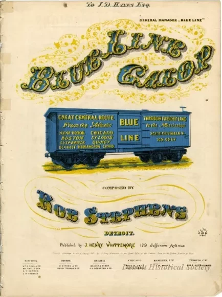 Music, Sheet - Blue Line Galop