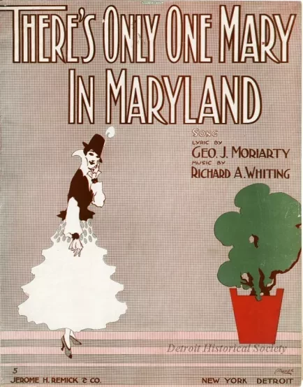 Music, Sheet - There's Only One Mary in Maryland