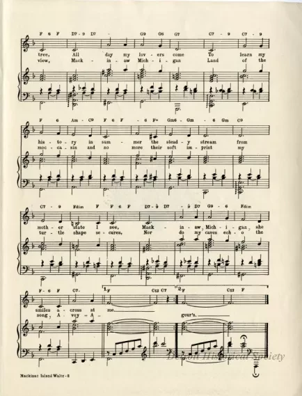 Music, Sheet - Mackinac Island Waltz (Turtle Island)