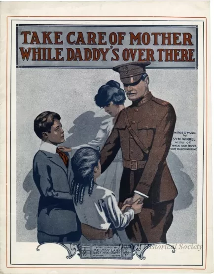 Music, Sheet - Take Care of Mother While Daddy's Over There