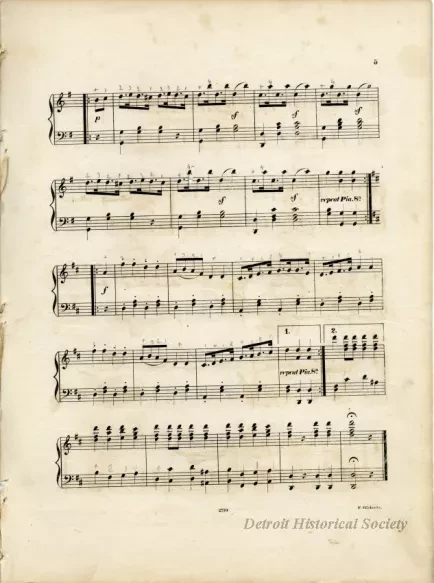 Music, Sheet - The Detroit Schottisch