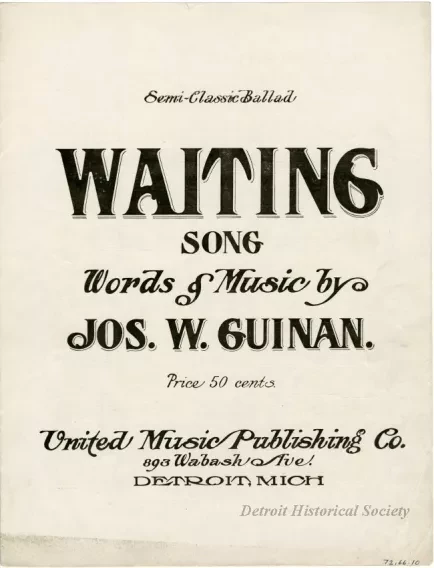 Music, Sheet - Waiting