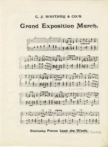 Music, Sheet - C. J. Whitney & Co.'s Grand Exposition March