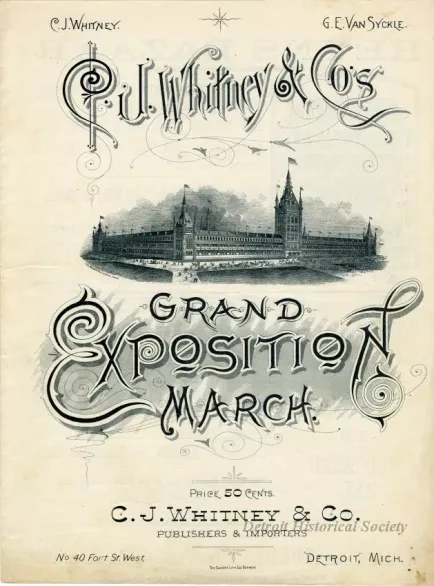 Music, Sheet - C. J. Whitney & Co.'s Grand Exposition March