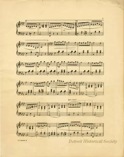Music, Sheet - La Detroit Waltzes