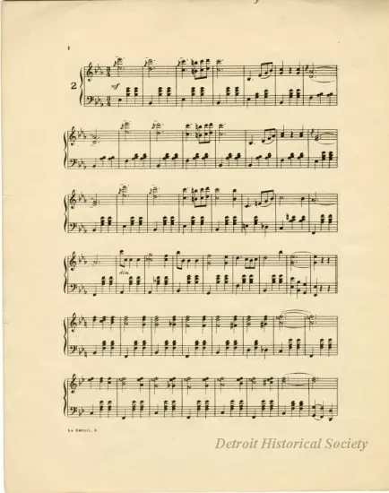 Music, Sheet - La Detroit Waltzes