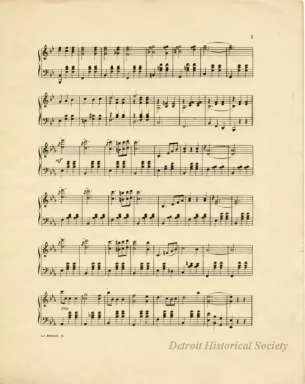 Music, Sheet - La Detroit Waltzes