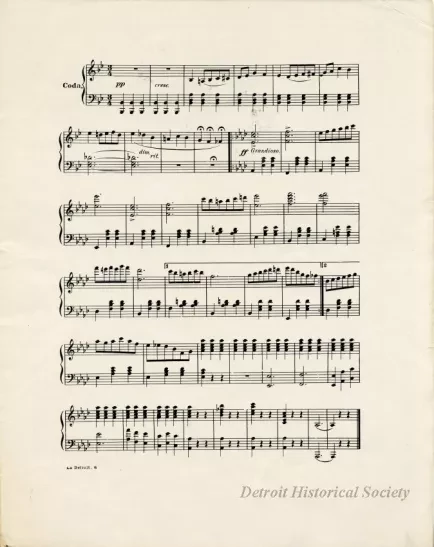Music, Sheet - La Detroit Waltzes